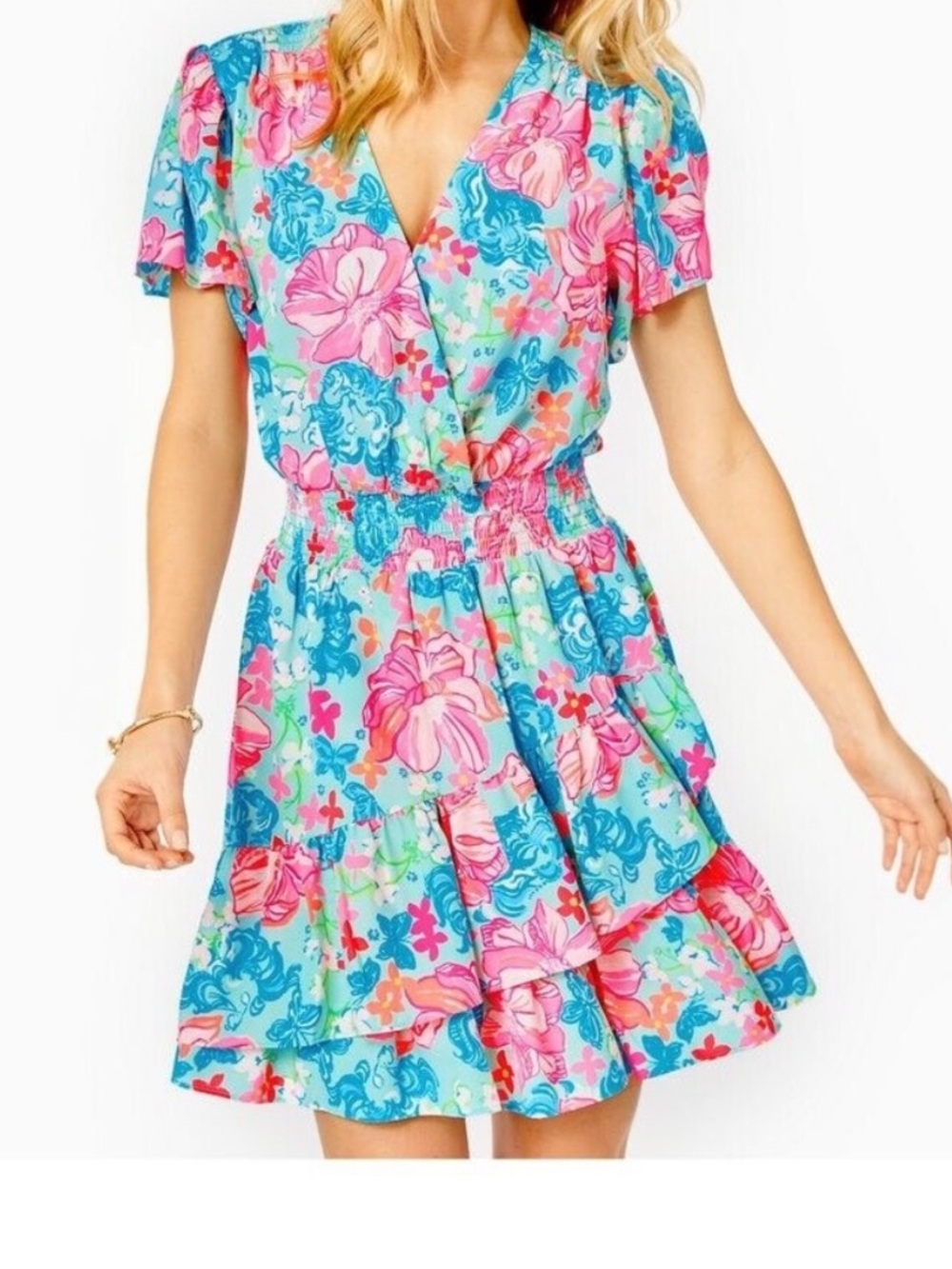 Lilly pulitzer maryanne flutter sleeve dress
